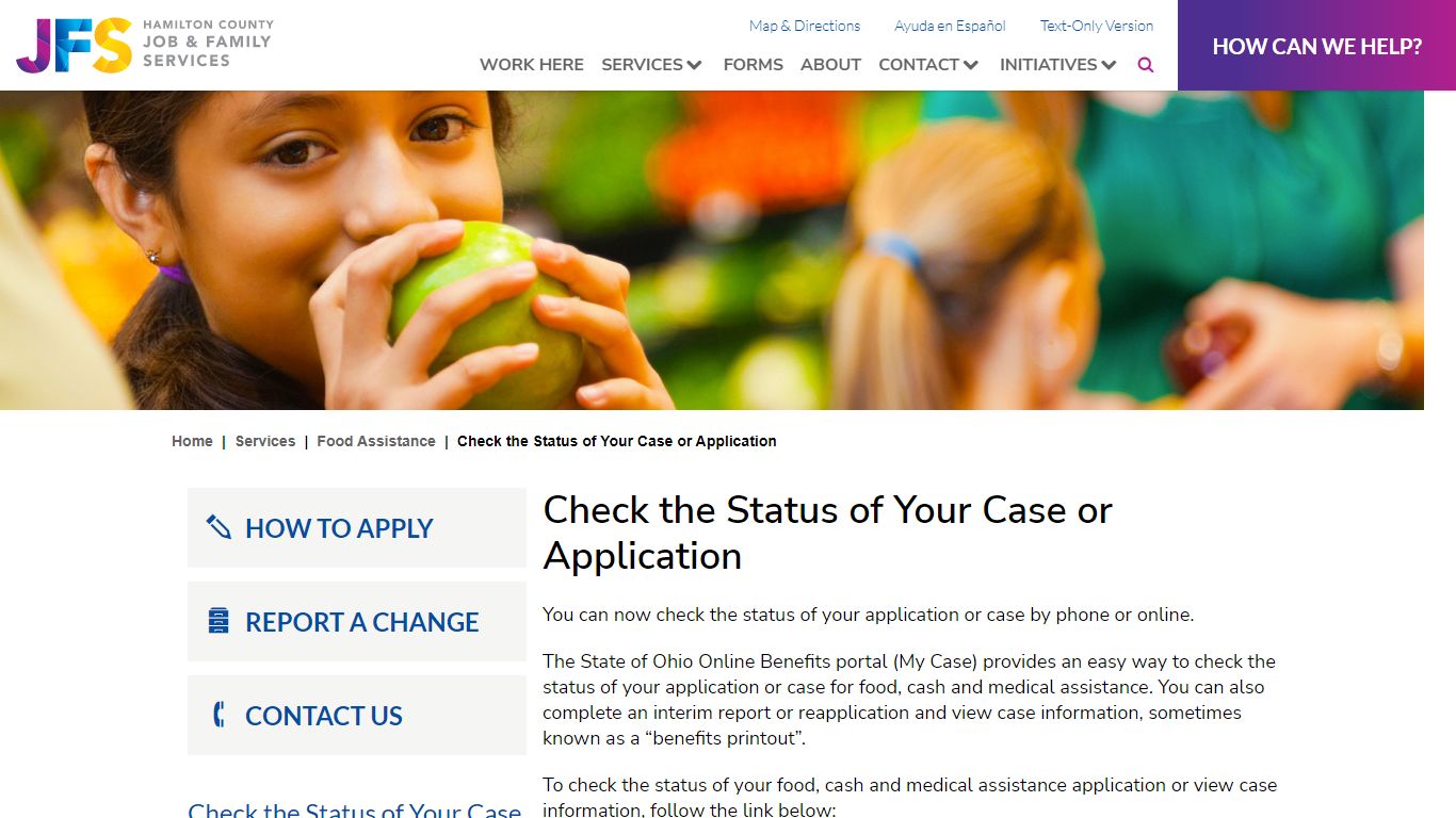 Check the Status of Your Case or Application